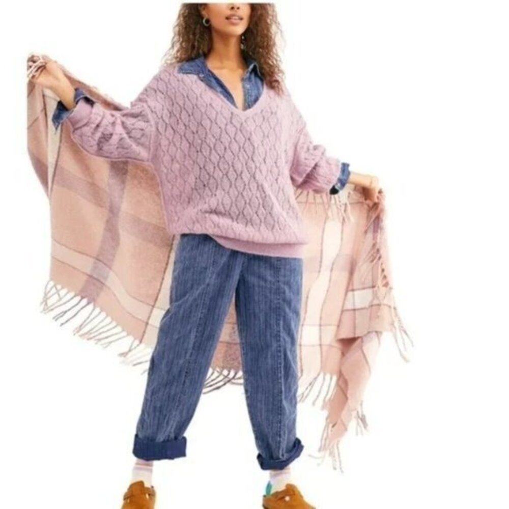 Free People Say Hello Tunic Sweater. Wool Blend. XS, M